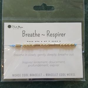 Breathe- Morse Code Bracelet